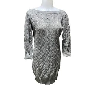 SALE! Ralph Lauren Rugby  Gray Cashmere Sweater Dress  Size Small